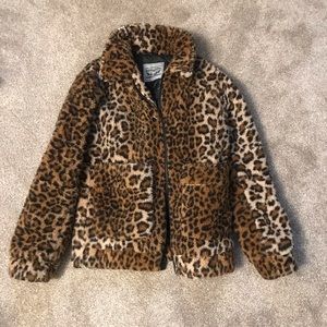 Levi’s Cheetah Fluffy Coat